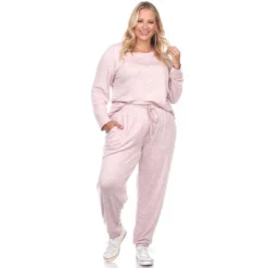 Women's Plus Size 2 Piece Lounge Set - White Mark 14 Women's Plus Size 2 Piece Lounge Set - White Mark -Avenue Sale Store GUEST dc3748ed cfb4 4cdb acad 54479968d69c