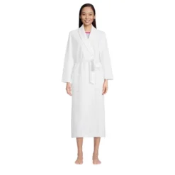 Lands' End Women's Waffle Long Robe -Avenue Sale Store GUEST dd32616c 64ef 4811 9531 525b33b80a2e