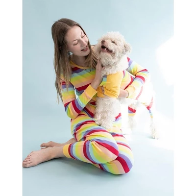 Leveret Womens Two Piece Cotton Striped Pajamas 2 Leveret Womens Two Piece Cotton Striped Pajamas - Image 2