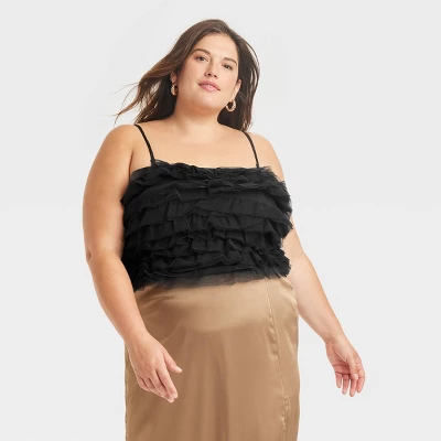 Women's Tiny Tulle Tank Top - A New Day™ 4 Women's Tiny Tulle Tank Top - A New Day™ - Image 4