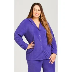 Women's Plus Size Button Up Top - Lilac | AVENUE 15 Women's Plus Size Button Up Top - Lilac | AVENUE -Avenue Sale Store GUEST e10038b4 17ea 496a 8244 59a75ab933f5