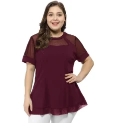 Agnes Orinda Women's Plus Size Round Neck Lace Swing Yoke Top 14 Agnes Orinda Women's Plus Size Round Neck Lace Swing Yoke Top -Avenue Sale Store GUEST e1c15c3d ba09 43d8 90d3 e55441e9b398