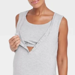 Sleeveless Nursing Henley Maternity Dress - Isabel Maternity By Ingrid & Isabel™ -Avenue Sale Store GUEST e25a44e9 7061 494e ba4a 13a1db535427