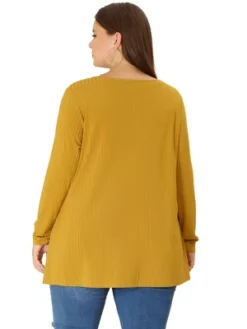 Agnes Orinda Women's Plus Size Plain Casual Split Side Long Sleeve Top 7 Agnes Orinda Women's Plus Size Plain Casual Split Side Long Sleeve Top -Avenue Sale Store GUEST e37e5661 7e86 49db b68a b14ab9bcf3c2