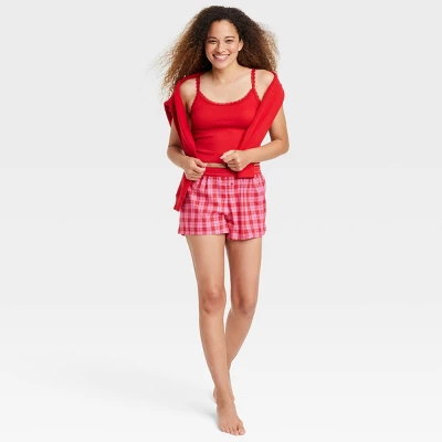 Women's Boxer Pajama Shorts - Colsie™ 6 Women's Boxer Pajama Shorts - Colsie™ - Image 6