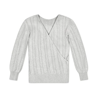 Hope & Henry Womens' Long Sleeve Reversible Cable Wrap Sweater 6 Hope & Henry Womens' Long Sleeve Reversible Cable Wrap Sweater - Image 6