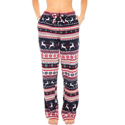 Women's Soft Warm Fleece Pajama Pants, Long Lounge Bottoms 4 Women's Soft Warm Fleece Pajama Pants, Long Lounge Bottoms - Image 4