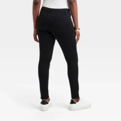 High-Rise Under Belly Skinny Maternity Pants - Isabel Maternity By Ingrid & Isabelâ„¢ Black