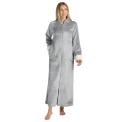 Softies Plush Mandarin Collar Zip Robe -Avenue Sale Store GUEST e831e61b 5081 4f55 909e dd4dcef7df0e