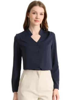 Allegra K Women's Elegant V Neck Work Office Button Up Shirt 28 Allegra K Women's Elegant V Neck Work Office Button Up Shirt -Avenue Sale Store GUEST e83f7892 109b 4fa7 bbfb 97024cbe8bcc