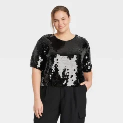 Women's Short Sleeve Paillettes - A New Day™ 6 Women's Short Sleeve Paillettes - A New Day™ -Avenue Sale Store GUEST e88d1e17 46b4 4283 a1ae 0ba56ac770b5