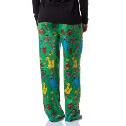 Sesame Street Women's Christmas Elmo Cookie Monster Sleep Pajama Pants Green -Avenue Sale Store GUEST e88d8eca 5807 482a a3ec f12c714a36ba