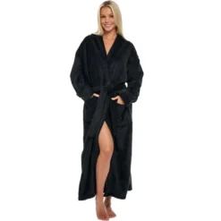 Women's Classic Winter Robe, Hooded Cozy Plush Fleece Bathrobe 25 Women's Classic Winter Robe, Hooded Cozy Plush Fleece Bathrobe -Avenue Sale Store GUEST e89a529a dc80 40e1 b7a5 da3d3227133b