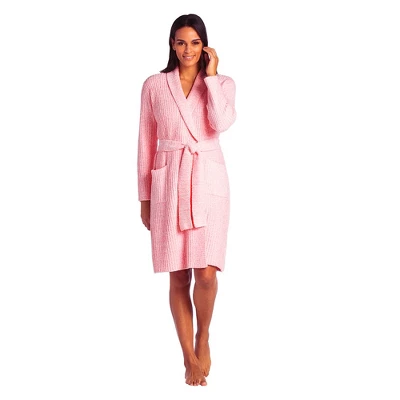 Softies Heathered Marshmallow 38" Wrap Robe 5 Softies Heathered Marshmallow 38" Wrap Robe - Image 5