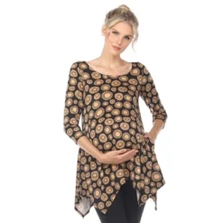 Maternity Printed Tunic Top -White Mark -Avenue Sale Store GUEST ea19ad2a bca4 4bd8 b126 f0ef1a774999