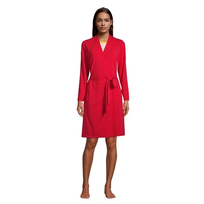 Lands' End Women's Cotton Blend Above The Knee Length Robe 7 Lands' End Women's Cotton Blend Above The Knee Length Robe - Image 7