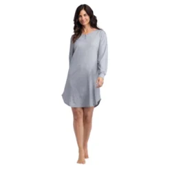 Softies Women's 36" Long Sleeve Henley Sleep Shirt -Avenue Sale Store GUEST ed497dce 97c4 4ccd 969e ff1099bb0966