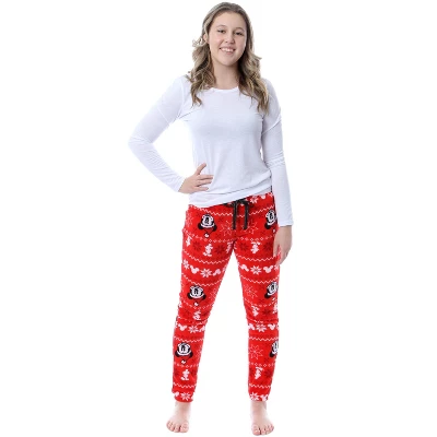 Disney Mickey Mouse Juniors' Fairisle Plush Fleece Sleep Lounge Pajama Pants 1 Disney Mickey Mouse Juniors' Fairisle Plush Fleece Sleep Lounge Pajama Pants