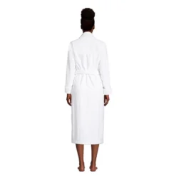 Lands' End Women's Cotton Terry Long Spa Bath Robe