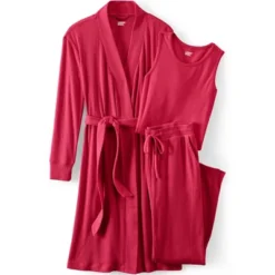 Lands' End Women's Cozy 3 Piece Pajama Set - Robe Top And Pants 15 Lands' End Women's Cozy 3 Piece Pajama Set - Robe Top And Pants -Avenue Sale Store GUEST eff55042 74b6 4683 a60e 67ecd8dd632d