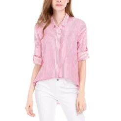 Allegra K Women's Striped Button Down Roll-up Long Sleeves Point Collar Shirt 20 Allegra K Women's Striped Button Down Roll-up Long Sleeves Point Collar Shirt -Avenue Sale Store GUEST f02906f4 196a 4e23 9cc9 d1f03f816930