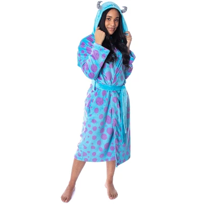 Disney Adult Monsters Inc Sulley Costume Fleece Plush Robe Bathrobe 5 Disney Adult Monsters Inc Sulley Costume Fleece Plush Robe Bathrobe - Image 5