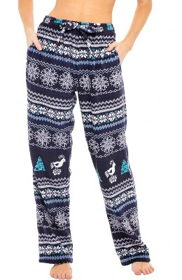 Women's Soft Warm Fleece Pajama Pants, Long Lounge Bottoms 5 Women's Soft Warm Fleece Pajama Pants, Long Lounge Bottoms - Image 5