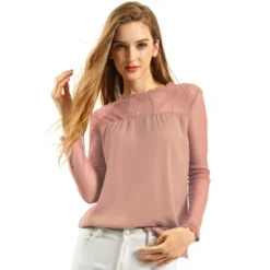 Allegra K Women's Elegant Lace Sleeve Top Scalloped Trim Summer Casual Chiffon Blouse 25 Allegra K Women's Elegant Lace Sleeve Top Scalloped Trim Summer Casual Chiffon Blouse -Avenue Sale Store GUEST f1ea1430 9ca7 4092 a9d9 101674ec4553