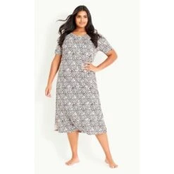 Women's Plus Size Animal Night Dress - Blush | EVANS -Avenue Sale Store GUEST f2560567 d9db 4859 bd19 5156a02fcb05