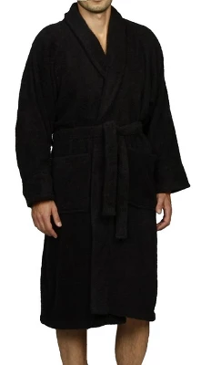 100% Cotton Ultra-Soft Terry Adult Unisex Lightweight Luxury Bathrobe By Blue Nile Mills 8 100% Cotton Ultra-Soft Terry Adult Unisex Lightweight Luxury Bathrobe By Blue Nile Mills - Image 8