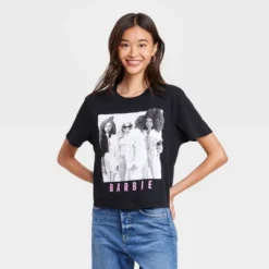 Women's Barbie Photo Real Short Sleeve Graphic T-Shirt - Black -Avenue Sale Store GUEST f3cb0349 2451 4710 97c0 87379d3bb46b