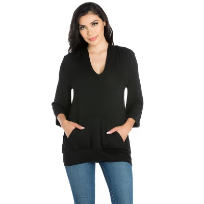 24seven Comfort Apparel Womens Trendy Oversized Fashion Hoodie Top 5 24seven Comfort Apparel Womens Trendy Oversized Fashion Hoodie Top - Image 5