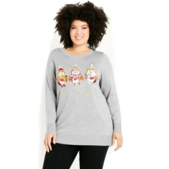 Women's Plus Size Robin Sweater - Gray | EVANS -Avenue Sale Store GUEST f5be6215 c08c 416b 8513 2de353bd0c36