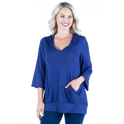 24seven Comfort Apparel Womens Trendy Oversized Fashion Hoodie Top 8 24seven Comfort Apparel Womens Trendy Oversized Fashion Hoodie Top - Image 8