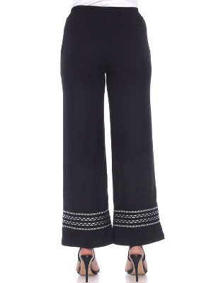 Women's Wide-Leg Pants - White Mark 2 Women's Wide-Leg Pants - White Mark - Image 2