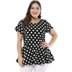 Agnes Orinda Women's Plus Size Polka Dots Fashion Workout Elegant Short Sleeves Peplum Top 25 Agnes Orinda Women's Plus Size Polka Dots Fashion Workout Elegant Short Sleeves Peplum Top -Avenue Sale Store GUEST f836dd5a 77f5 4d2a 8836 0942aed58e2a