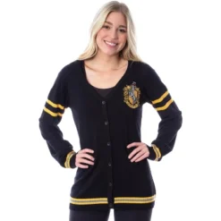 Harry Potter Womens Hufflepuff House Open Front Cardigan Juniors Knit Sweater 5 Harry Potter Womens Hufflepuff House Open Front Cardigan Juniors Knit Sweater -Avenue Sale Store GUEST fadb7525 38ba 417a 9622 88d8eeed7385