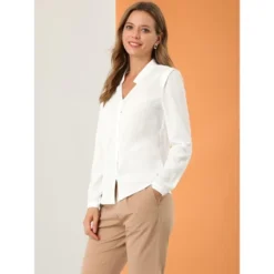 Allegra K Women's Elegant V Neck Work Office Button Up Shirt 19 Allegra K Women's Elegant V Neck Work Office Button Up Shirt -Avenue Sale Store GUEST fc489653 c88b 4d4e ae80 c4665ba0ecf2