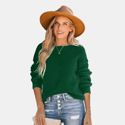 Women's Onyx Chunky Knit Sweater - Cupshe 6 Women's Onyx Chunky Knit Sweater - Cupshe - Image 6