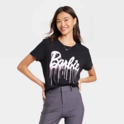 Women's Halloween Barbie Short Sleeve Graphic T-Shirt - Black -Avenue Sale Store GUEST ff319a28 0e6a 45e9 a81b f7c2b236d7bf