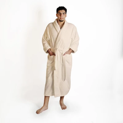 Men's Ultra-Absorbent Cotton Bathrobe By Blue Nile Mills 9 Men's Ultra-Absorbent Cotton Bathrobe By Blue Nile Mills - Image 9